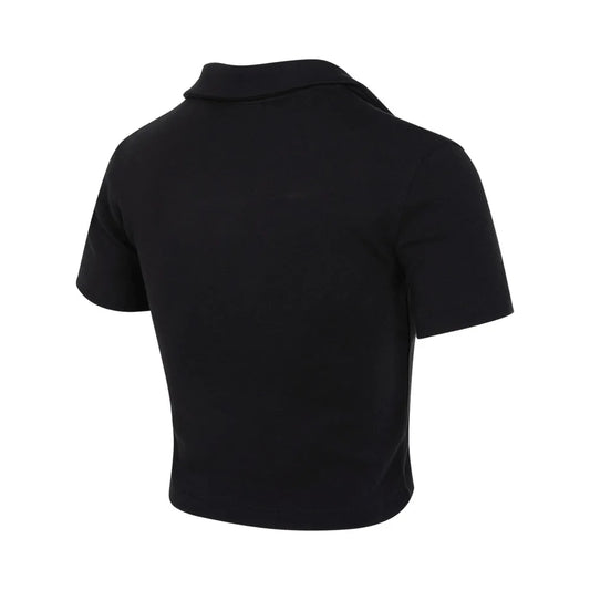 NIKE 2025 T-shirt da donna AS W NSW ESSNTL SS POLO CRP TO Knit DV7885-010