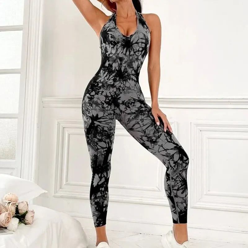 Sexy Sling Backless Donna Stagioni completo Casual Fitness Sportivo Tutina senza maniche Slim Activewear All in One Tuta Abbigliamento