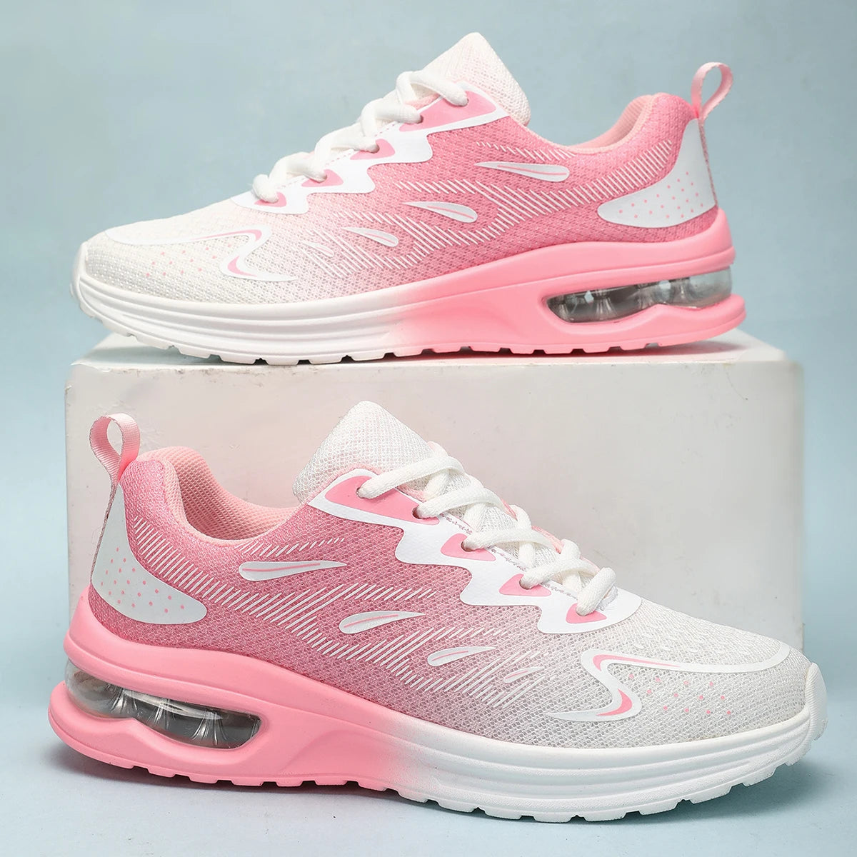 Sneaker di Donna Scarpe by passeggio Scarpe sportive da tennis traspiranti con cuscino d'aria alla moda da donna