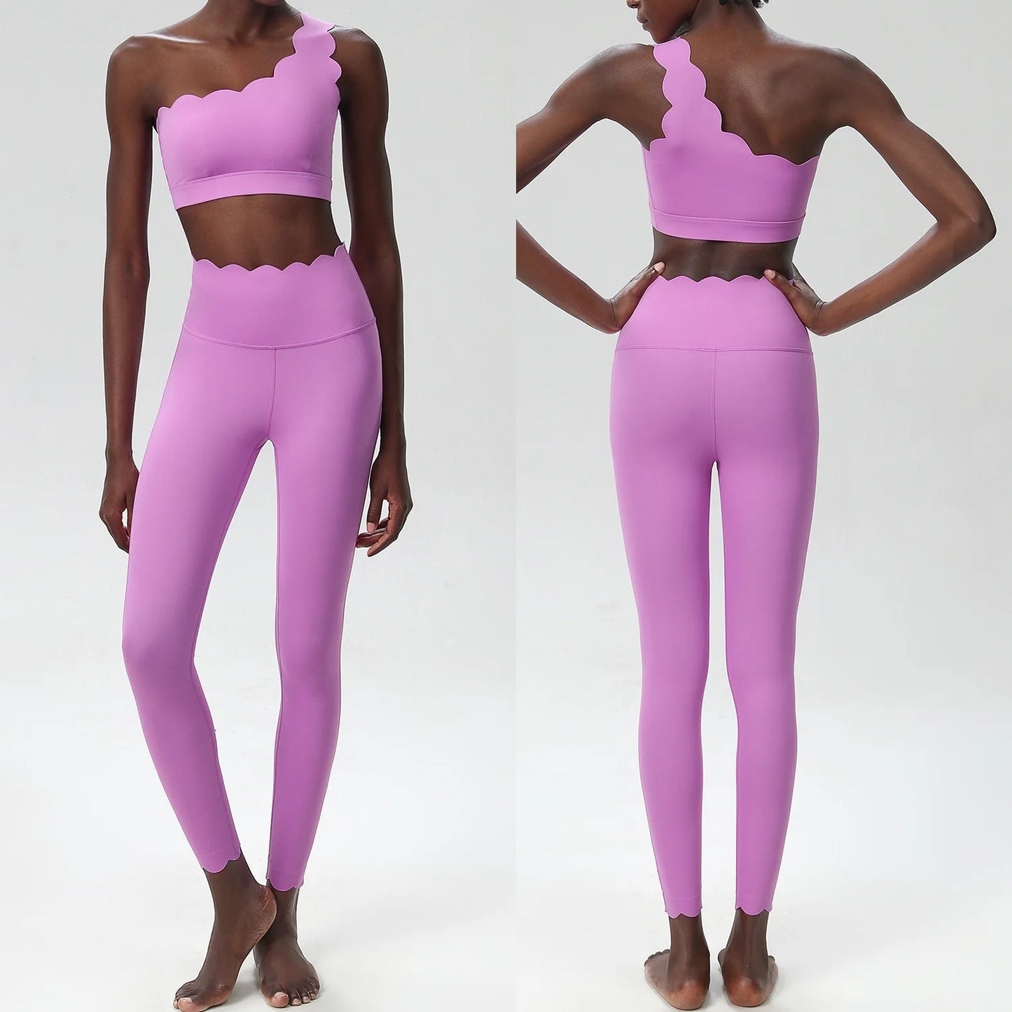 Set da yoga fitness da donna in due pezzi, morbido e burroso, da corsa, da palestra, traspirante, ad asciugatura rapida, abbigliamento sportivo femminile, da allenamento