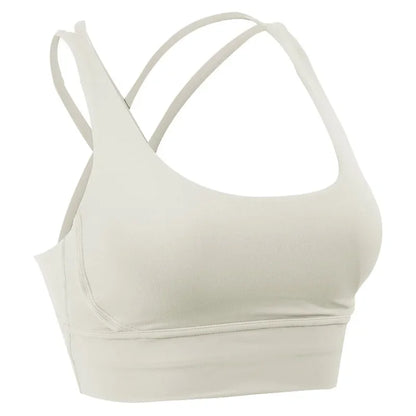 Nuovo reggiseno sportivo push up gilet da yoga incrociato sul retro fitness top imbottito sexy lecture ammortizzante corsa crop top traspirante abbigliamento sportivo