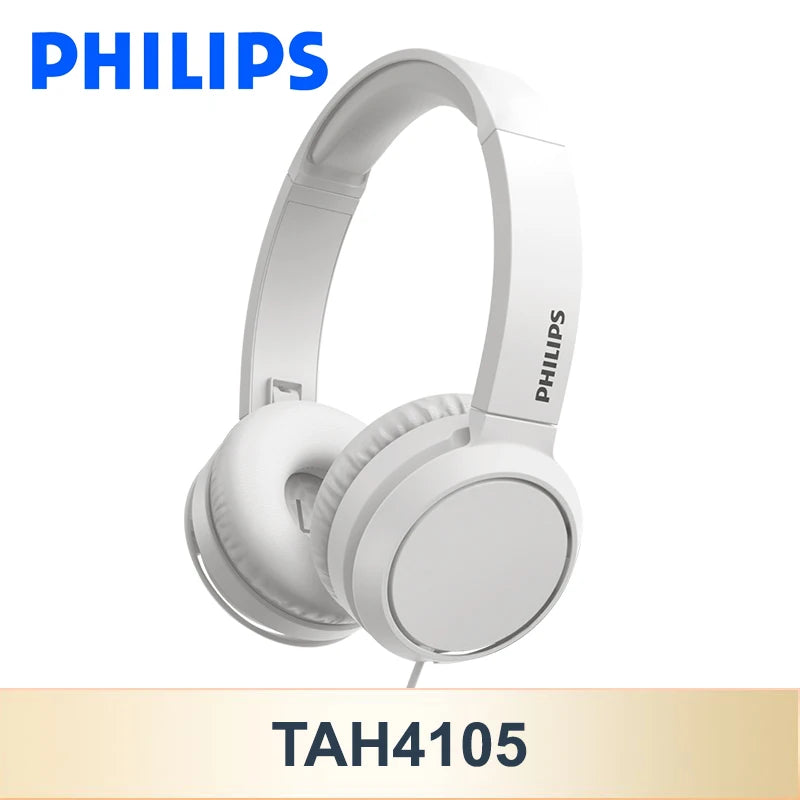 Philips TAH4105 Cuffie cablate Cuffie per chiamate HD stereo HiFi con microfono Adatto per l'apprendimento online e gli sport all'aria aperta