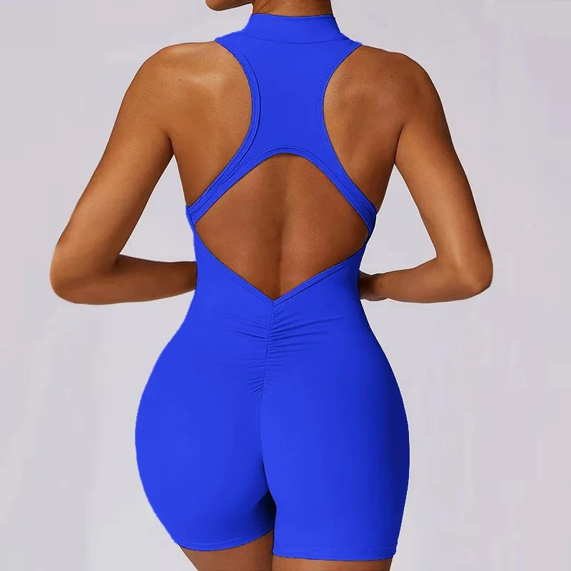 Cloud Hide Tuta interattiva con cerniera frontale Tuta sportiva da corsa per donna Allenamento Tuta da donna Abbigliamento sportivo Tuta yoga fitness