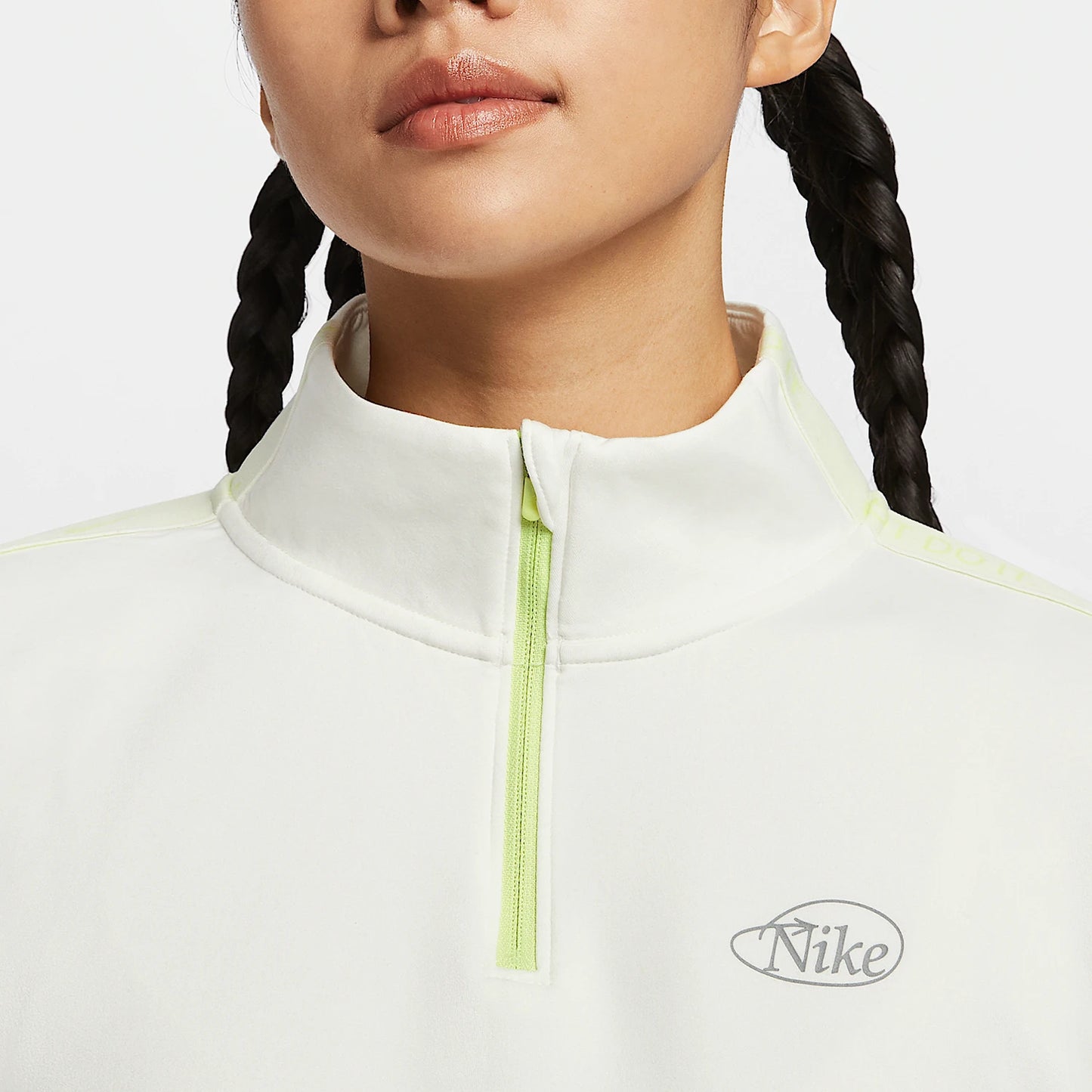 Nike ufficiale da donna sportivo colletto alla coreana mezza zip manica lunga ampia HQ4740-133