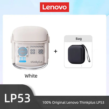 Lenovo LP53 Auricolari Bluetooth 5.4 senza fili Design meccanico Cuffie da gioco TWS Auricolari sportivi con riduzione del rumore Standby lungo Nuovo