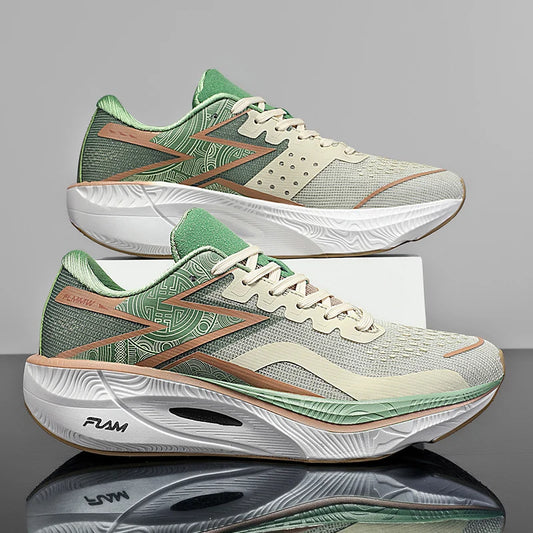 Scarpe dalla corsa sportiva dell'uomo per maratona con piastra in carbonio Cuscino d'aria Scarpe dalla ginnastica dalla lezione Leggere di Donna Calzature dal jogging per l'escursionismo