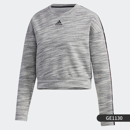 Felpa girocollo traspirante casual da donna corta ufficiale Adidas GE1130