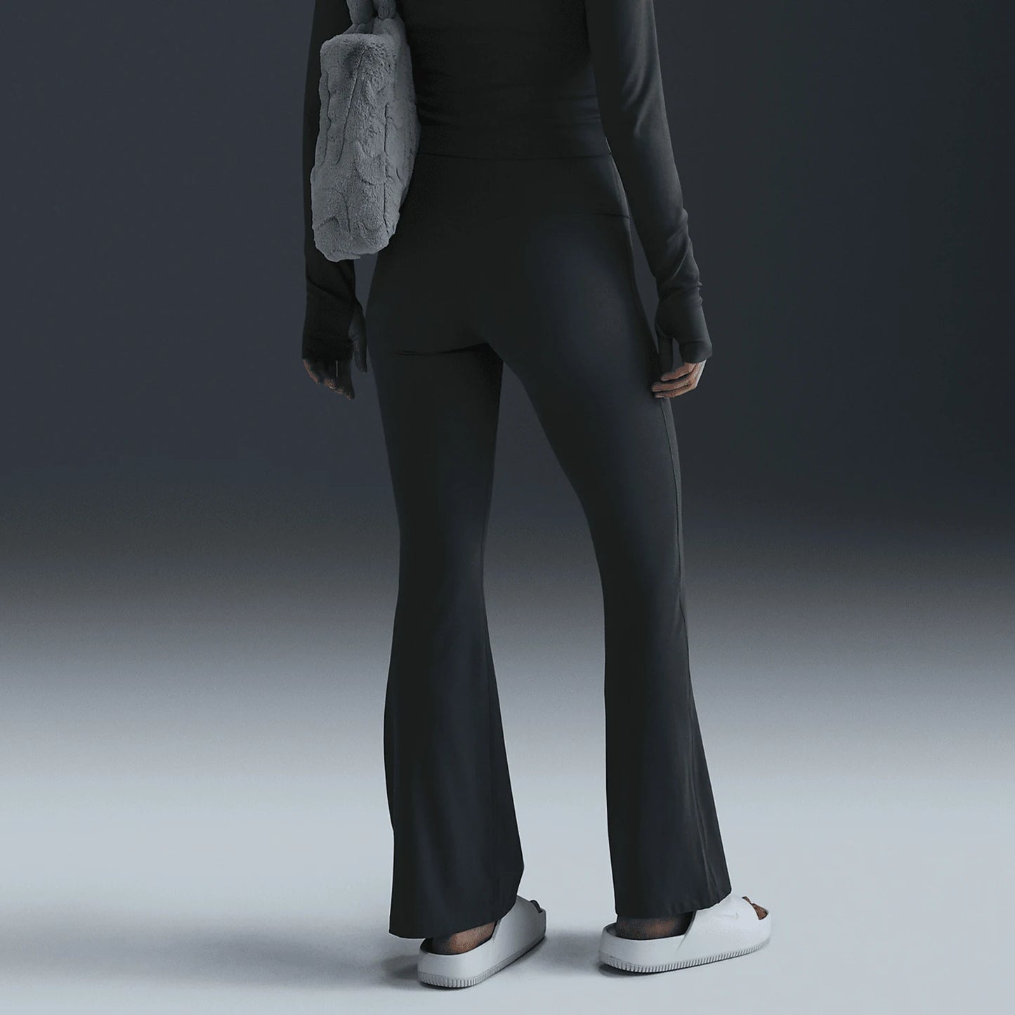 Pantaloni svasati alla moda con sollevamento del seno a compressione da donna Nike genuine Zenvy FV7922-338