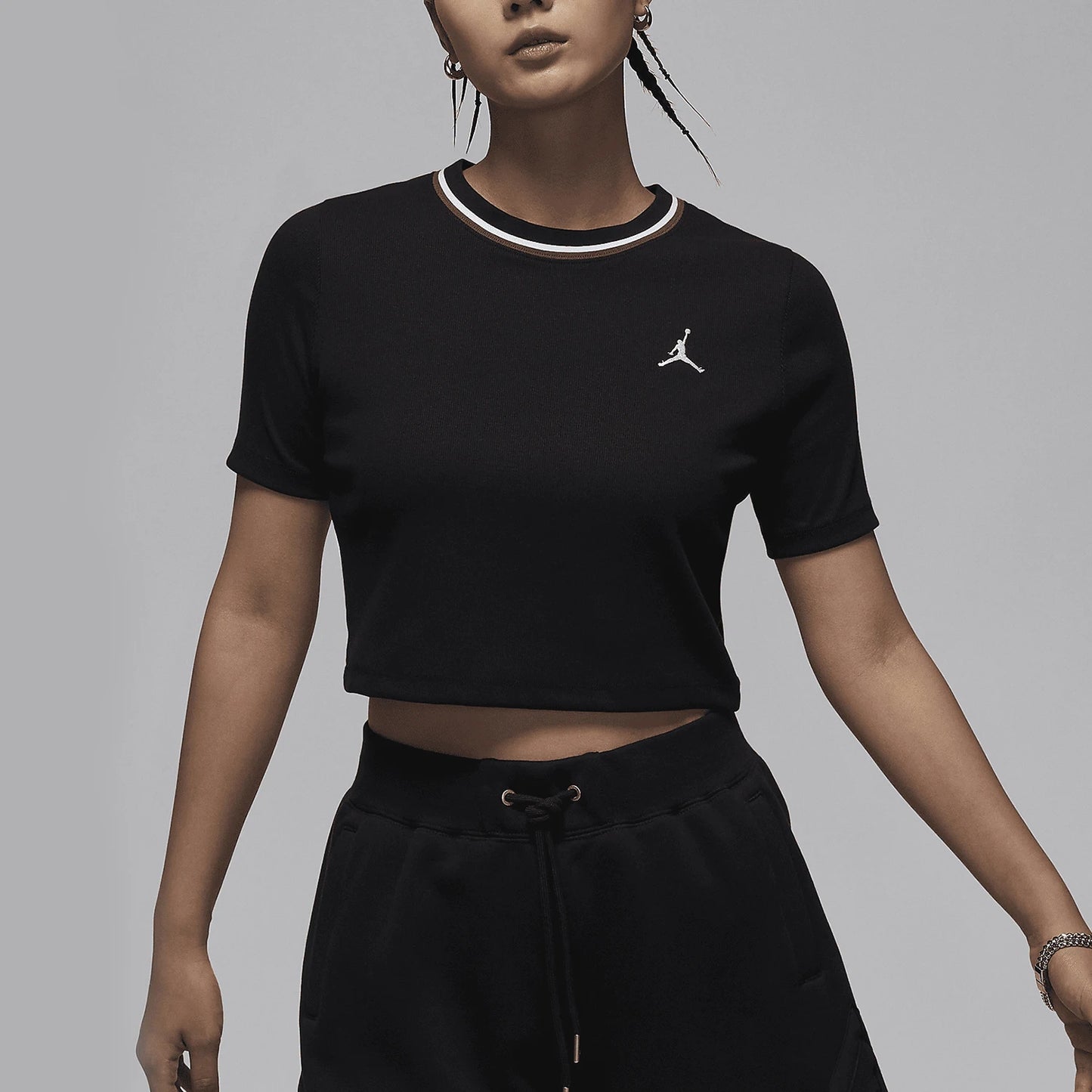 Nike casual t-shirt maniche taglio slim fit traspirante ufficiale autentico JORDAN da donna FV7090-010