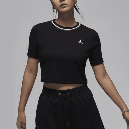Nike casual t-shirt maniche taglio slim fit traspirante ufficiale autentico JORDAN da donna FV7090-010