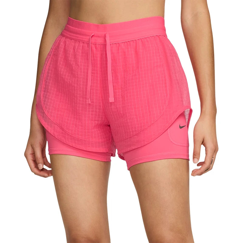 Pantaloncini sportivi 2 in 1 da corsa con lacci ufficiali Nike Fashion da donna FV6362-629