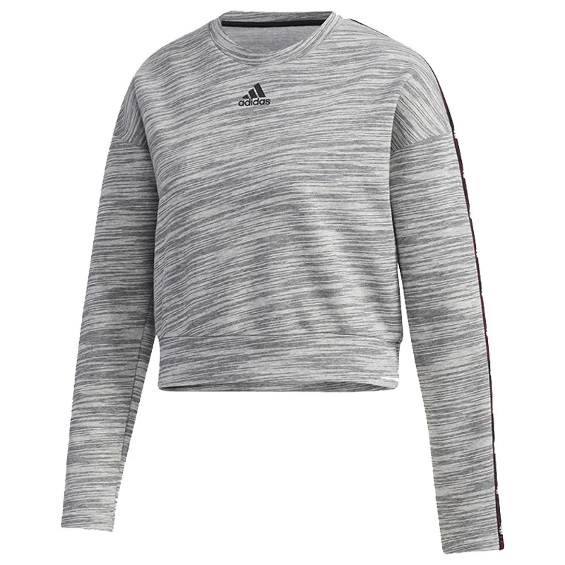 Felpa girocollo traspirante casual da donna corta ufficiale Adidas GE1130