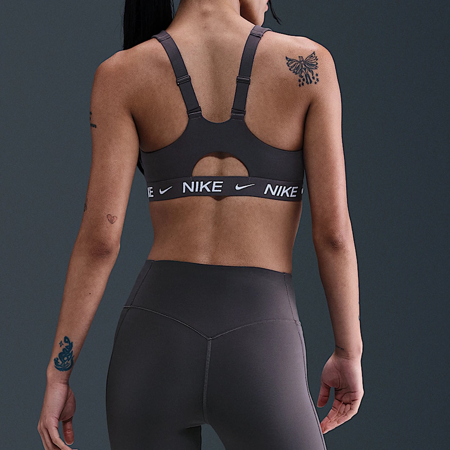 Reggiseno sportivo con zip e supporto alto da donna Nike Genuine Indy HQ2752-036