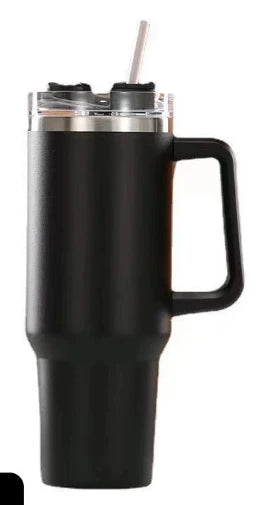 Nuova tazza di ghiaccio con manico da 40 once, tazza per auto 304, grande tazza per conservazione del calore e del freddo millilitro, tazza per acqua per birra e cola per auto