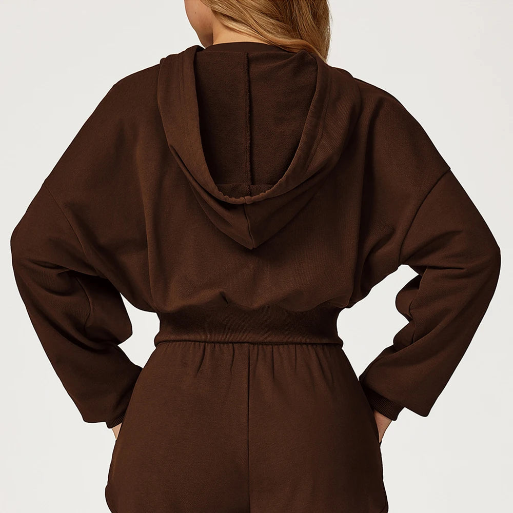 Cappotto da donna con cappuccio fitness a maniche lunghe da yoga Giacche sportive Camicie da allenamento per race Giacche sportive da allenamento per lecture femminile Abbigliamento sportivo