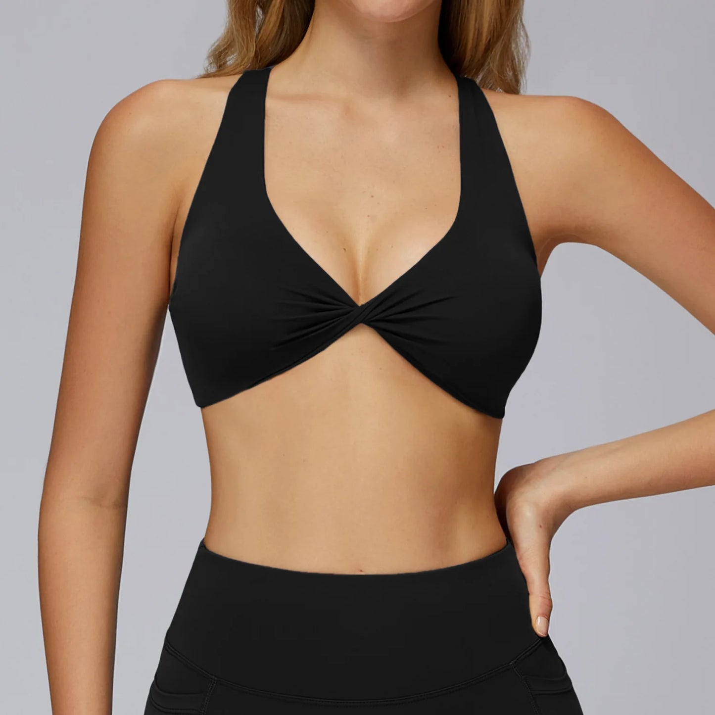 Intimo sportivo ad alta intensità da donna, gilet da yoga resistente alle cadute, antiurto, reggiseno fitness, top da palestra professionale integrato