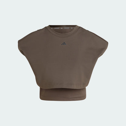 Adidas ufficiale autentico POWER BOXY TK manica corta sportiva fitness da donna IW3187