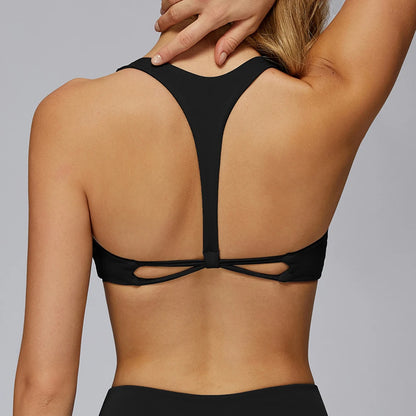 Intimo sportivo ad alta intensità da donna, gilet da yoga resistente alle cadute, antiurto, reggiseno fitness, top da palestra professionale integrato