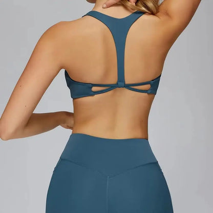 Intimo sportivo ad alta intensità da donna, gilet da yoga resistente alle cadute, antiurto, reggiseno fitness, top da palestra professionale integrato