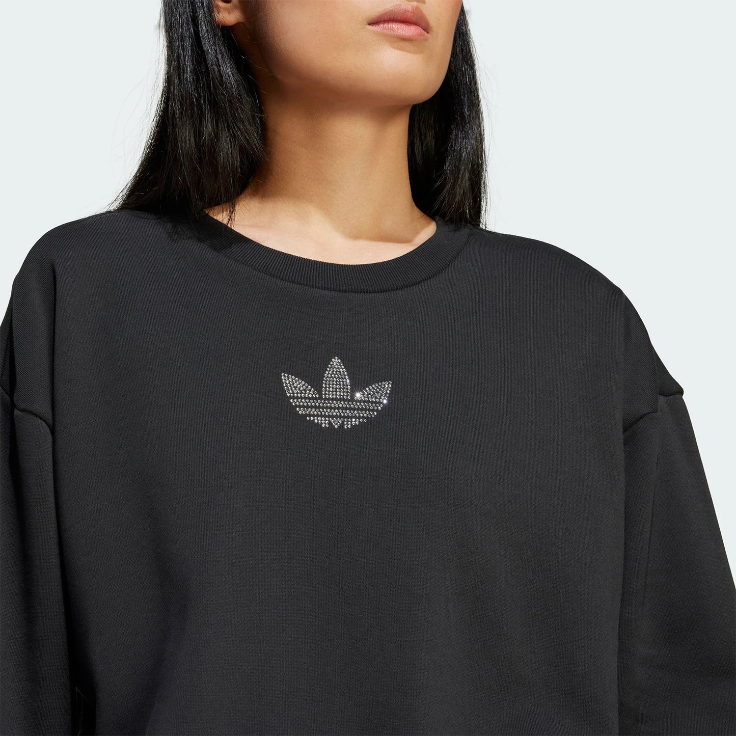 adidas Originals Trefoil Felpa sportiva casual a maniche lunghe in maglia da donna IT9662