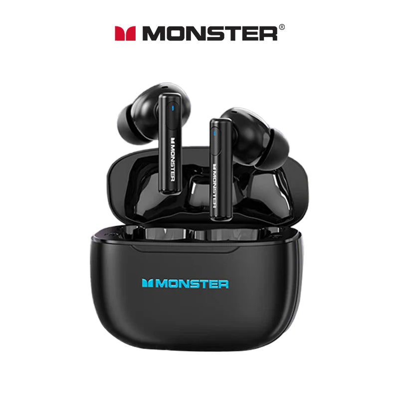 Monster XKT26 Auricolari Bluetooth 5.4 TWS Hifi Stereo Cuffie senza fili Gamer Cuffie con riduzione del rumore Auricolari sportivi 2025 Nuovo