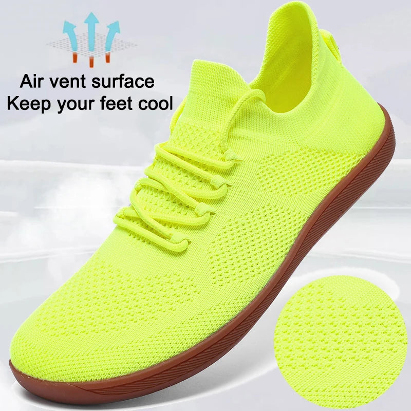 Scarpe a piedi nudi minimaliste unisex Scarpe da ginnastica leggere e traspiranti con punta larga per passeggiate casual all'aperto