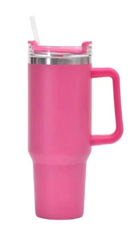 Nuova tazza di ghiaccio con manico da 40 once, tazza per auto 304, grande tazza per conservazione del calore e del freddo millilitro, tazza per acqua per birra e cola per auto