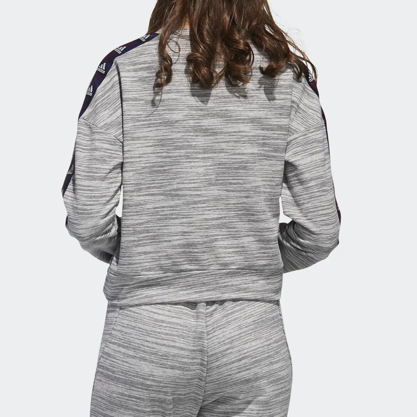 Felpa girocollo traspirante casual da donna corta ufficiale Adidas GE1130