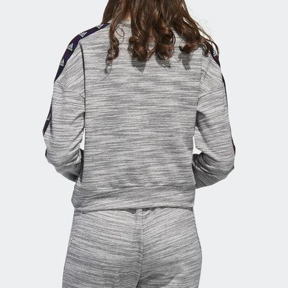 Felpa girocollo traspirante casual da donna corta ufficiale Adidas GE1130