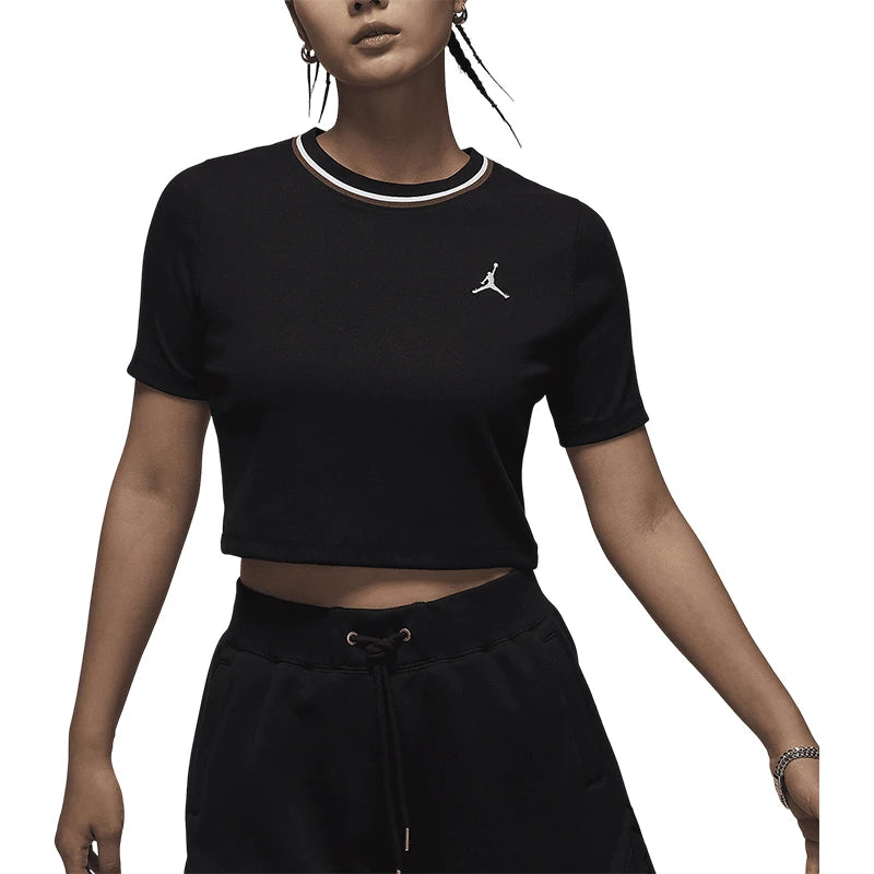 Nike casual t-shirt maniche taglio slim fit traspirante ufficiale autentico JORDAN da donna FV7090-010