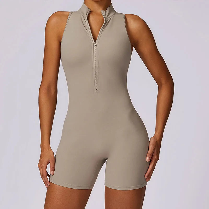 Cloud Hide Tuta interattiva con cerniera frontale Tuta sportiva da corsa per donna Allenamento Tuta da donna Abbigliamento sportivo Tuta yoga fitness