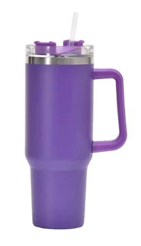 Nuova tazza di ghiaccio con manico da 40 once, tazza per auto 304, grande tazza per conservazione del calore e del freddo millilitro, tazza per acqua per birra e cola per auto