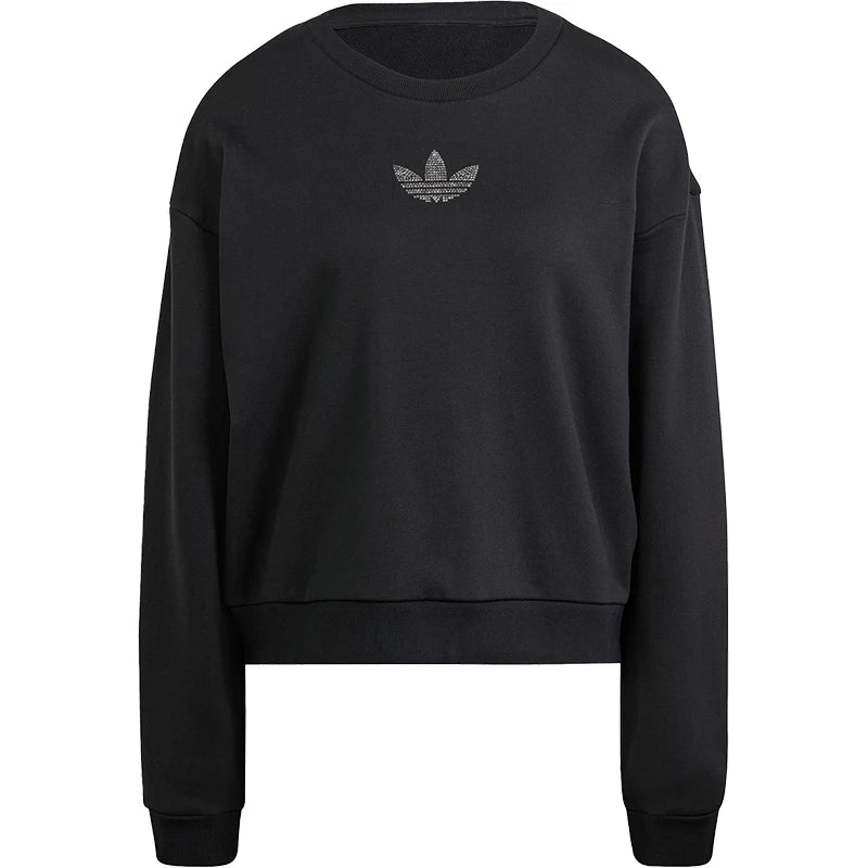 adidas Originals Trefoil Felpa sportiva casual a maniche lunghe in maglia da donna IT9662