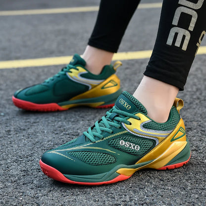 Scarpe da badminton professionali da uomo antiscivolo basse per sport all'aria aperta scarpe da allenamento pinta unita scarpe da corsa casual da uomo