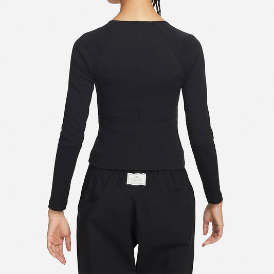 Felpa Nike ufficiale autentica Sportswear da donna a maniche lunghe con zip sul davanti FD2377-010