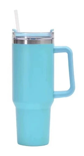 Nuova tazza di ghiaccio con manico da 40 once, tazza per auto 304, grande tazza per conservazione del calore e del freddo millilitro, tazza per acqua per birra e cola per auto