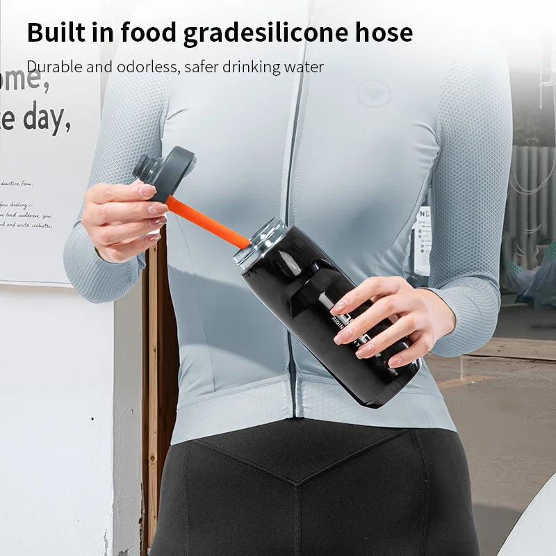 TOSUOD Tazza per acqua isolata in acciaio inossidabile 550ML Bollitore per acqua da ciclismo in acciaio 304 Facile da trasportare Mantieni la bottiglia calda e fredda