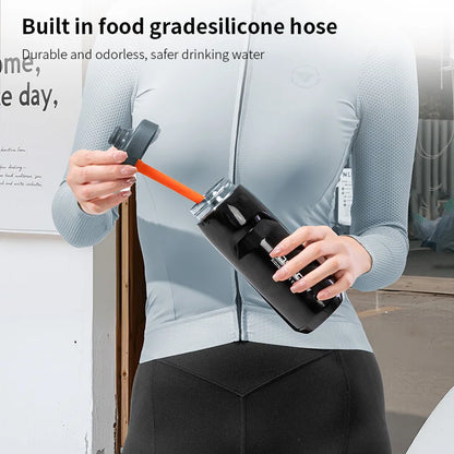 TOSUOD Tazza per acqua isolata in acciaio inossidabile 550ML Bollitore per acqua da ciclismo in acciaio 304 Facile da trasportare Mantieni la bottiglia calda e fredda