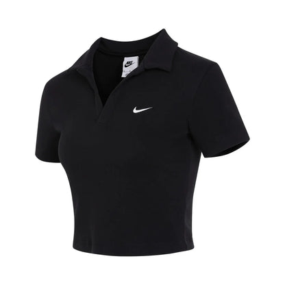 NIKE 2025 T-shirt da donna AS W NSW ESSNTL SS POLO CRP TO Knit DV7885-010