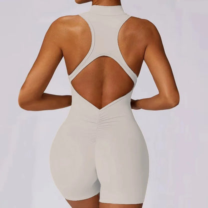 Cloud Hide Tuta interattiva con cerniera frontale Tuta sportiva da corsa per donna Allenamento Tuta da donna Abbigliamento sportivo Tuta yoga fitness